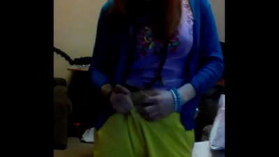 Видео за мастурбација одблиску од црвенокосата Light Fairy